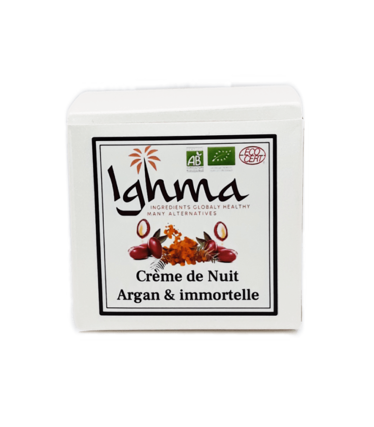Crème de Nuit ARGAN Immortelle 60 ml - ighma