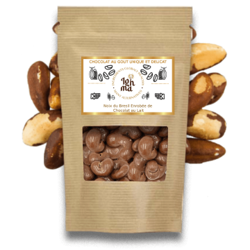 Noix du Brésil enrobée Chocolat au Lait FRUITS SECS ighma Noix du Brésil enrobée Chocolat au Lait FRUITS SECS ighma