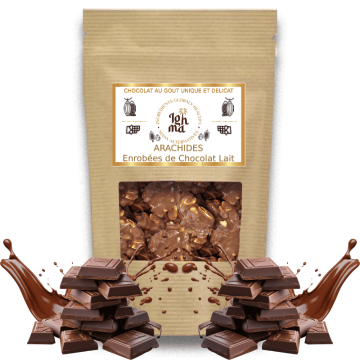Roché d'Arachide enrobé Chocolat au Lait - ighma Roché d'Arachide enrobé Chocolat au Lait - ighma