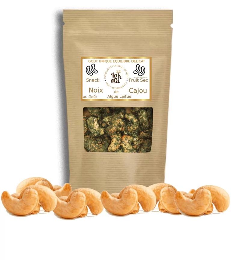 Noix de Cajou aux Algues Laitue Fruit Sec Ighma Noix de Cajou aux Algues Laitue Fruit Sec Ighma
