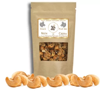 Noix de Cajou Sésame Tomate Framboise Snack Fruit Sec Ighma