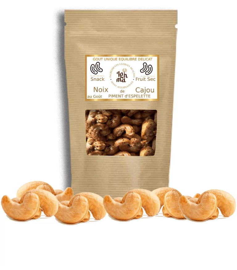 Noix de Cajou Piment d'Espelette Ighma Fruit Sec Ighma Noix de Cajou Piment d'Espelette Ighma Fruit Sec Ighma