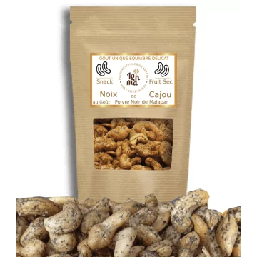 Noix de Cajou au Poivre noir de Malabar Fruit Sec Ighma Noix de Cajou au Poivre noir de Malabar Fruit Sec Ighma