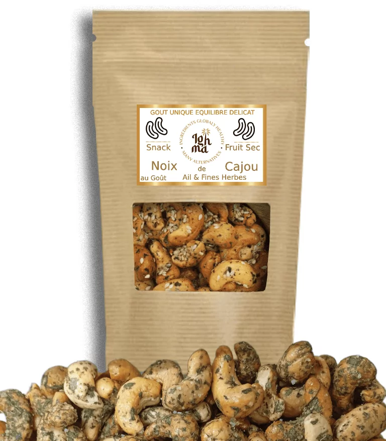 Noix de Cajou Ail et Fines Herbes Fruit Sec Ighma