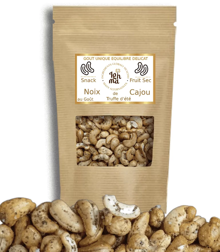 Noix de Cajou au Truffe & fleur de sel de Guérande Fruit Sec Ighma Noix de Cajou au Truffe & fleur de sel de Guérande Fruit Sec Ighma