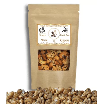 Noix de Cajou Algue & sesame - Poivron Piment Snack Fruit Sec Ighma