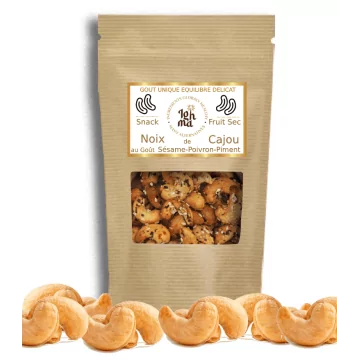 Noix de Cajou Algue & sesame - Poivron Piment Snack Fruit Sec Ighma