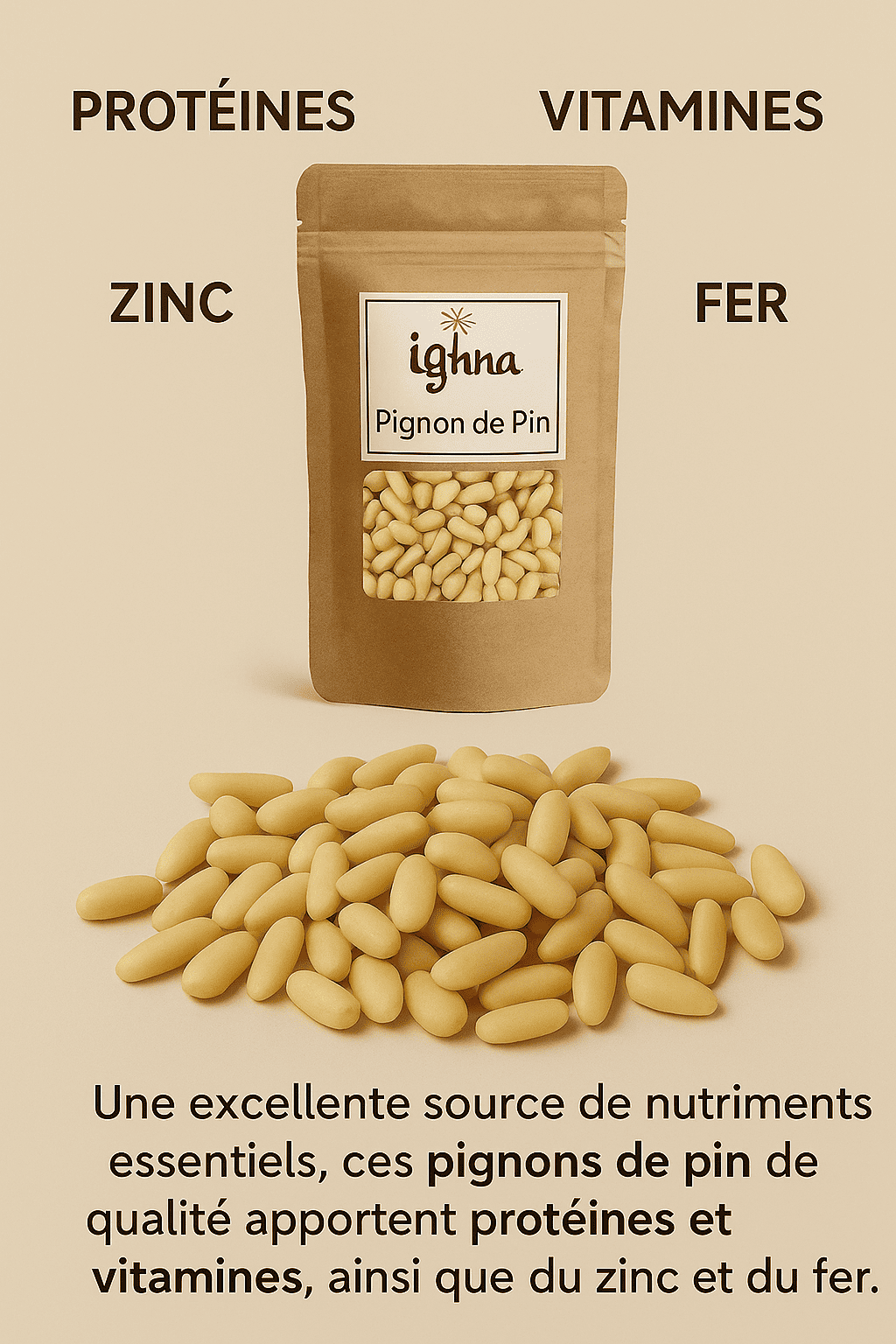 Bienfaits des fruits secs Pignons de Pin pour une alimentation saine